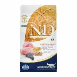 Farmina N&D Ancestral Grain Lamb & Blueberry Tørrfôr Til Katt 1,5 Kg